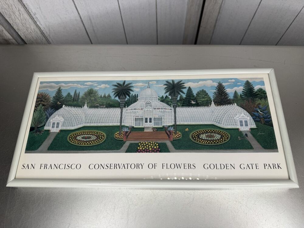 1984 Lowell Herrero San Francisco Conservatory Of Flowers Poster Print Decor Art